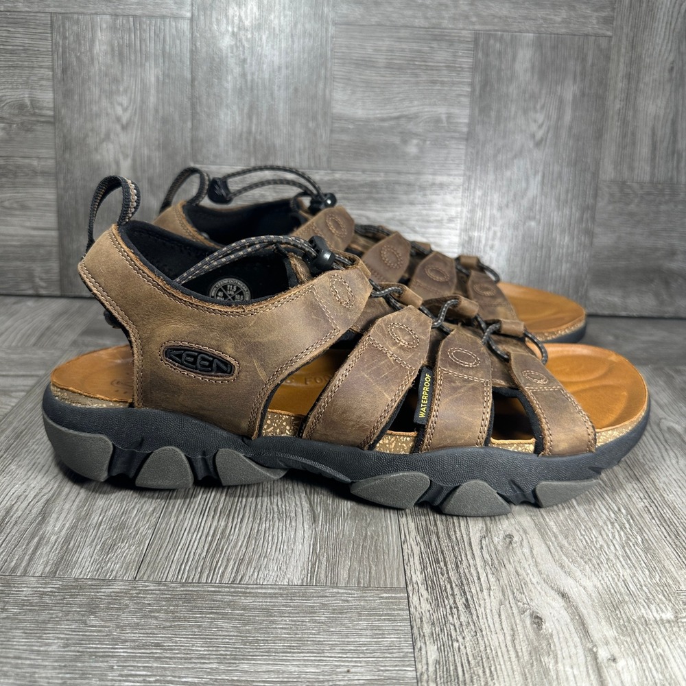 Keen Daytona II Open Toe Sandal Mens 11.5 Bison Waterproof Leather 1027340 NEW